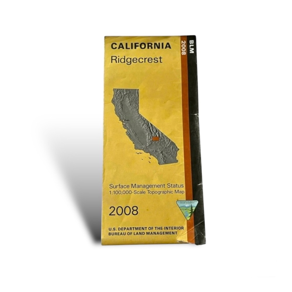 ηεω Ridgecrest California BLM Ed 2008 Surface Management Status Topographic Map